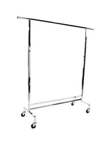 Porte vêtement ajustable  54" à 74"H sur roues 60"de long