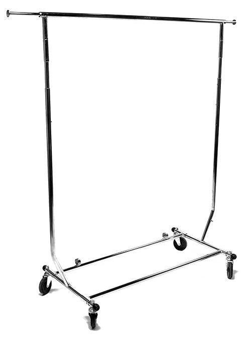 Porte vêtement pliant ajustable avec extension de 12" - Présentoirs pour vos événements - Mobico Canada