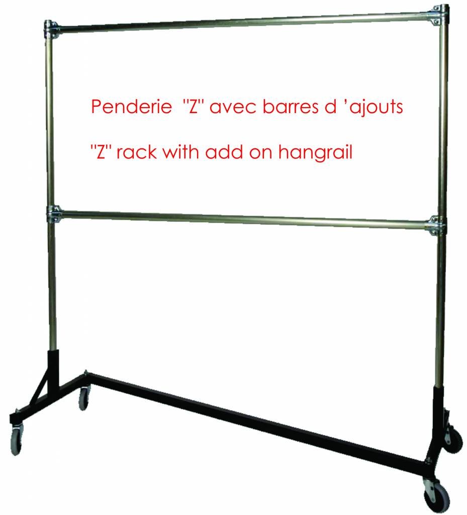 Barre d'ajout pour porte vêtement "Z" (2907) - Porte vêtement - Mobico Canada