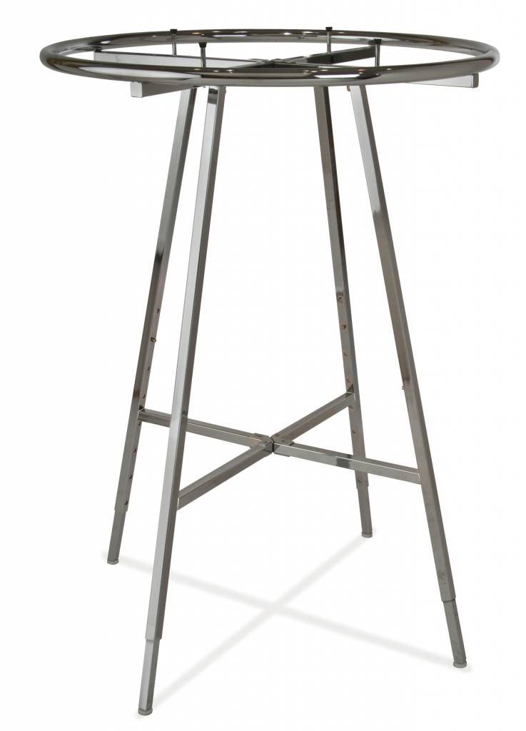 Porte vêtement rond pliant 36" ou 42" diamètre chrome - Présentoirs pour vos événements - Mobico Canada