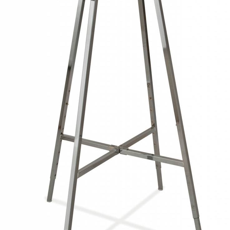 Porte vêtement rond pliant 36" ou 42" diamètre chrome - Présentoirs pour vos événements - Mobico Canada