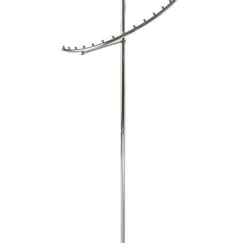 Porte - vêtements en spirale 29 boules, 18" diamètre, 67"H, chrome - Pharmacie - Mobico Canada