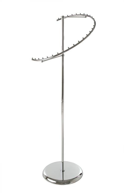 Porte - vêtements en spirale 29 boules, 18" diamètre, 67"H, chrome - Pharmacie - Mobico Canada
