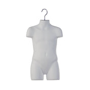 Torse enfant 20 ½’’H à suspendre, plastique moulé, dos creux - Présentoirs pour vos événements - Mobico Canada