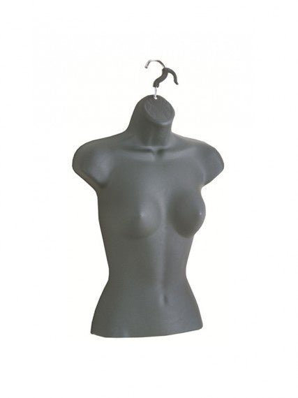 Buste femme à suspendre, plastique moulé, dos creux - Présentoirs pour vos événements - Mobico Canada