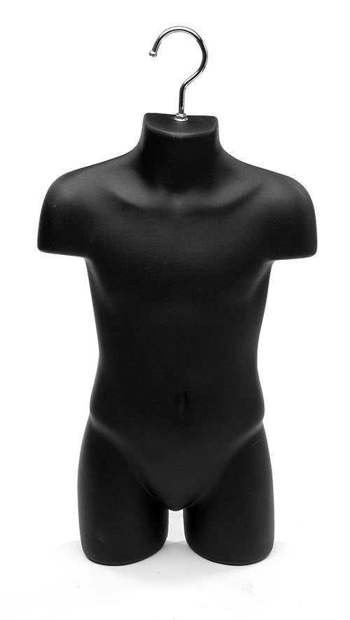 Torse enfant 20 ½’’H à suspendre, plastique moulé, dos creux - Présentoirs pour vos événements - Mobico Canada