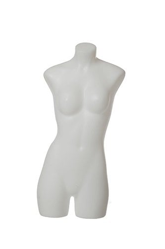 Buste femme long avec fourche en plastique moulé - Présentoirs pour vos événements - Mobico Canada