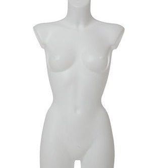 Buste femme long avec fourche en plastique moulé - Présentoirs pour vos événements - Mobico Canada