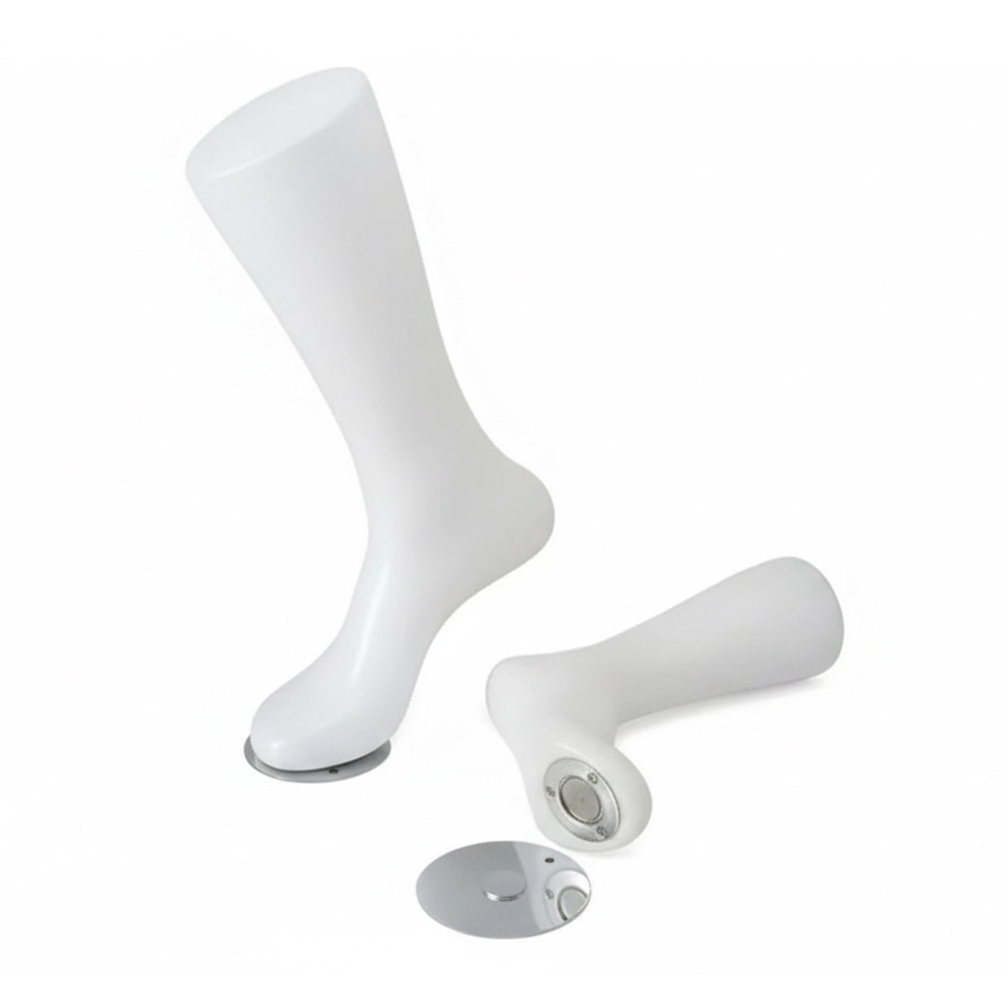 Pied enfant en plastique BLANC avec aimant, 9"H - Pied, main, jambe & fessier - Mobico inc.