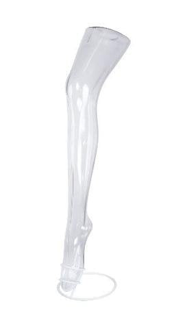 Jambe femme en plastique 29.5"H/base 8.5" x 5.5" blanc/peau/clair - Pied, main, jambe & fessier - Mobico Canada