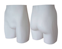 Fessier d'homme, plastique givré blanc - 3232