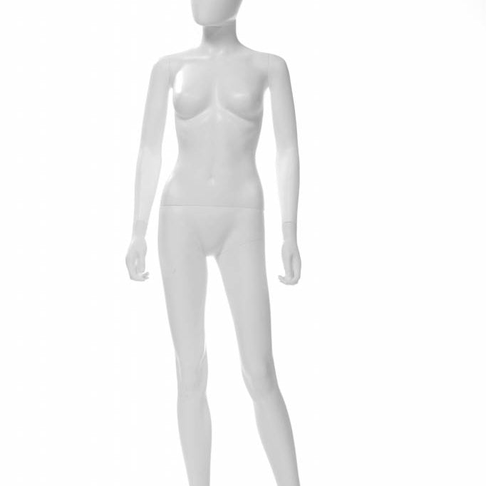 Mannequin femme en plastique blanc mat - Présentoirs pour vos événements - Mobico Canada