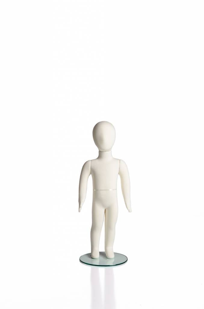 Mannequin enfant flexible, 2 ans, 31"H tissu crème - Mannequin enfant - Mobico Canada