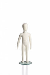 6 years old kid flexible mannequin, 41"H cream fabric