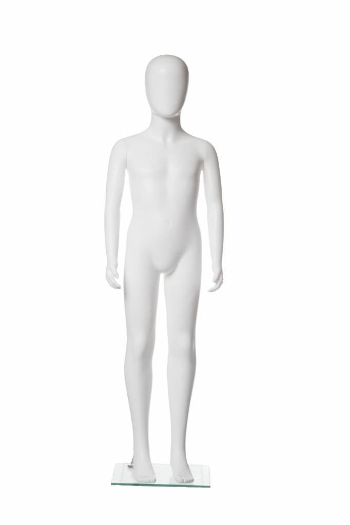 Mannequins enfant plastique 6 - 8 ans blanc 51"H - Mannequin enfant - Mobico Canada