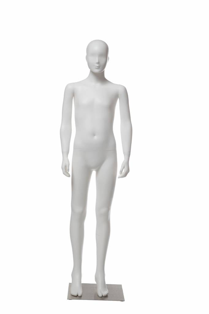 Mannequins enfant plastique 10 - 12 ans blanc 61"H - Mannequin enfant - Mobico Canada