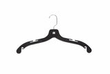 Plastic hanger, clear or black 10"/12"/14"/17"