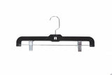 Plastic hanger for pants 11"/14" clear or black