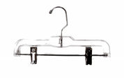 Cintre en plastique avec pinces 11"/14" clair ou noir - Présentoirs pour vos événements - Mobico Canada