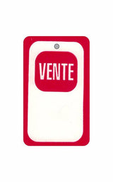 Étiquette "VENTE" 1-5/8" x 2-1/2"H