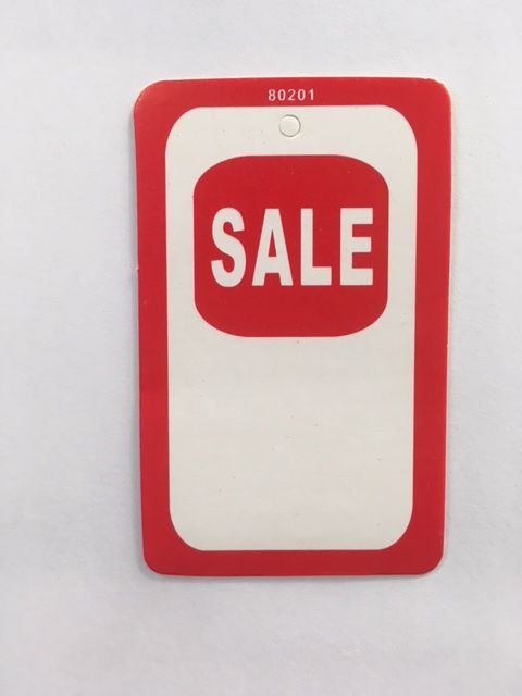 Étiquette "SALE" 1.75" x 2.88"H - Fusil à étiqueter avec attache de nylon - Mobico Canada
