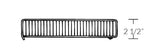 Divider for metal shelf