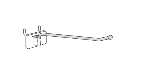Crochet de métal 3/16" avec encrage en plastique - Accessoires pour panneau perforé - Mobico Canada