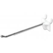 Crochet de métal 3/16" avec encrage en plastique - Accessoires pour panneau perforé - Mobico Canada