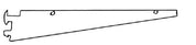 Support à tablette pour montant encastré - Système régulier, encoches 1/2" - 1"cc - Mobico Canada
