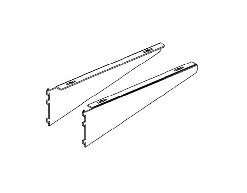 Support robuste pour tablette de bois, encoches 1/2" - 1"cc - Système régulier, encoches 1/2" - 1"cc - Mobico Canada
