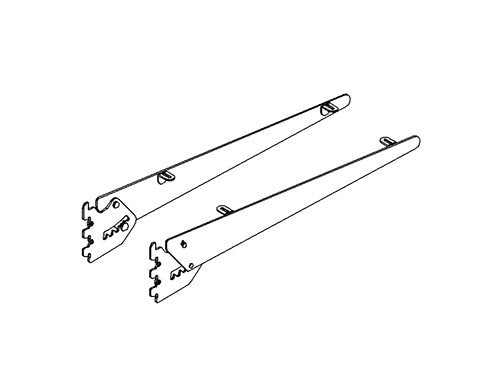 Support à tablette ajustable 5 positions, encoches 1/2" - 1"cc - Système régulier, encoches 1/2" - 1"cc - Mobico Canada
