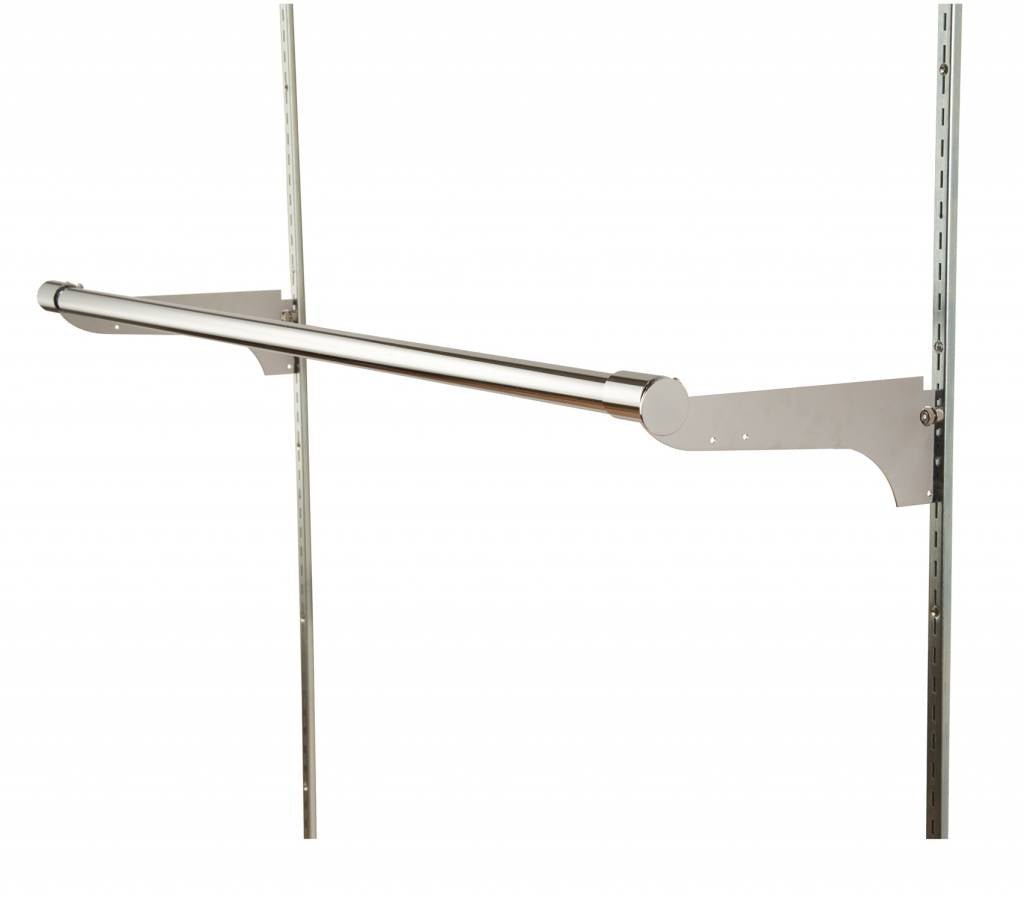 Support 12” pour pôle ronde 1" & 1 - 1/16" - Système régulier, encoches 1/2" - 1"cc - Mobico Canada