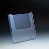 Wallmount/SW/slatgrid brochure holder 8-7/8'' X 1-11/16'' X 9-1/2"H