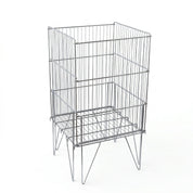 Panier de magasin pliant en métal 18"x18"x33"H - Pharmacie - Mobico inc.