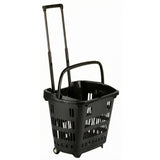 Panier de magasinage 34 litres avec roues et poignée extensible