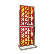 Porte - affiche 2 niveaux 22'' x 28'', base 24" x 15", hauteur 59" - Porte - affiche de plancher - Mobico Canada