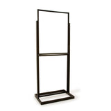 2 level sign holder 22'' x 28'', base 24" x 15", 59" high
