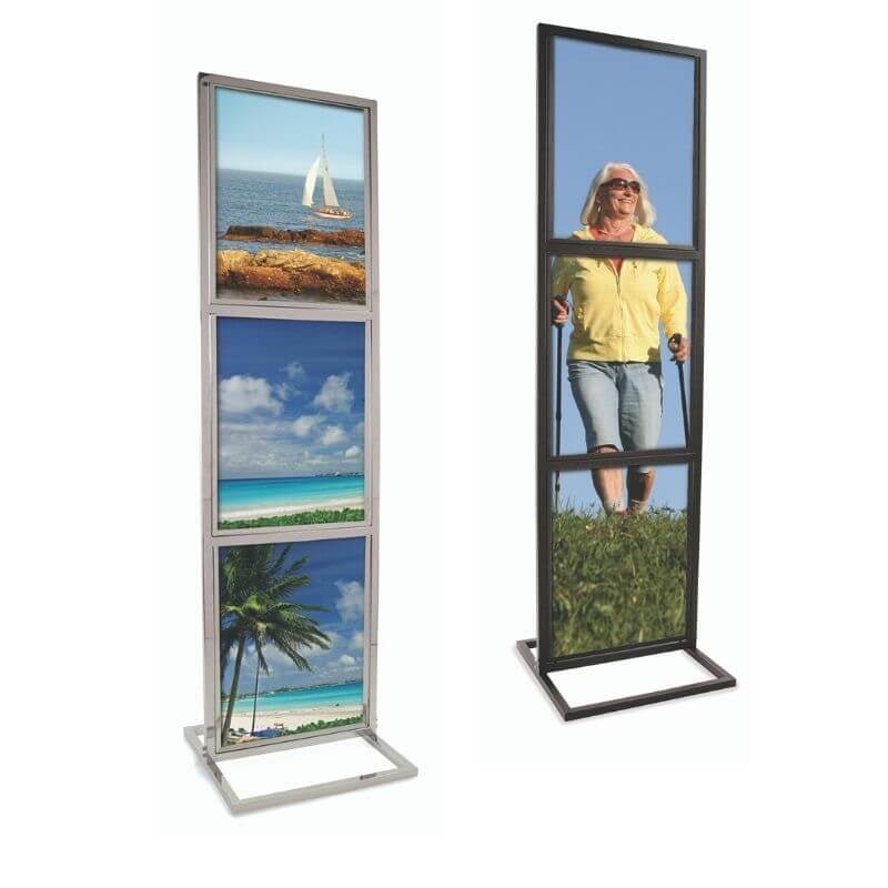 Porte - affiche de plancher pour triple enseignes de 22" x 28" - Porte - affiche de plancher - Mobico Canada