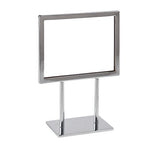 Cadre horizontal sur base 11'' x 7''H, chrome