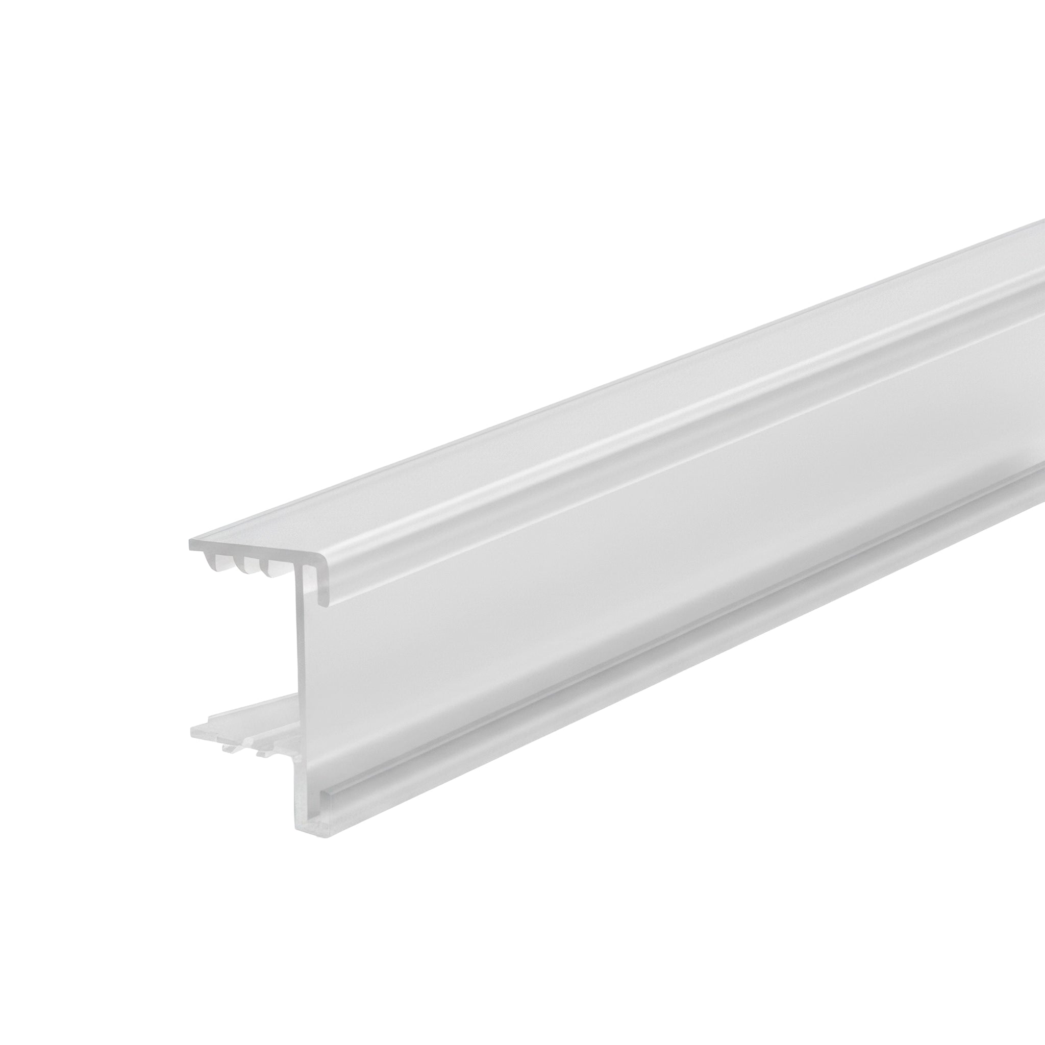 Porte-prix, moulure transparente, 1,25 po H x 48 po pour tablette lisse