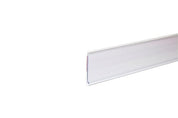 Porte - prix autocollant 48’’ x 1¼’’ H dos blanc et devant clair - Porte - prix & solution d'accrochage - Mobico Canada