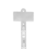 White Impulse Strip with Header Heavy Duty - 30.5'' x 1 3/8'' 3 3/16''