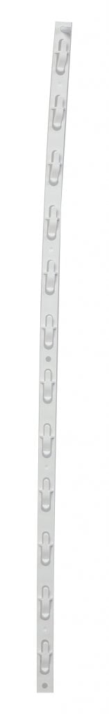Bande de plastique 12 crochets, blanc, 29 - 3/16" - Porte - prix & solution d'accrochage - Mobico Canada