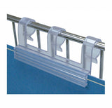 Porte-prix pour fil métallique 2.5"L pour affiche jusqu'à 0.065" d'épaisseur