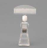 Acrylic sign holder clear  with spring clamp, 4"