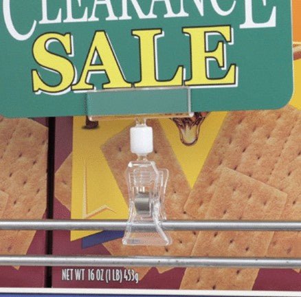 Porte - affiche acrylique avec pince à ressort clair, 4" - Porte - prix & solution d'accrochage - Mobico Canada