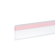 Porte-prix autocollant clair