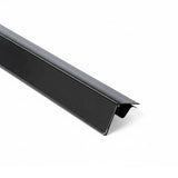Hinged price label molding for single wire shelf