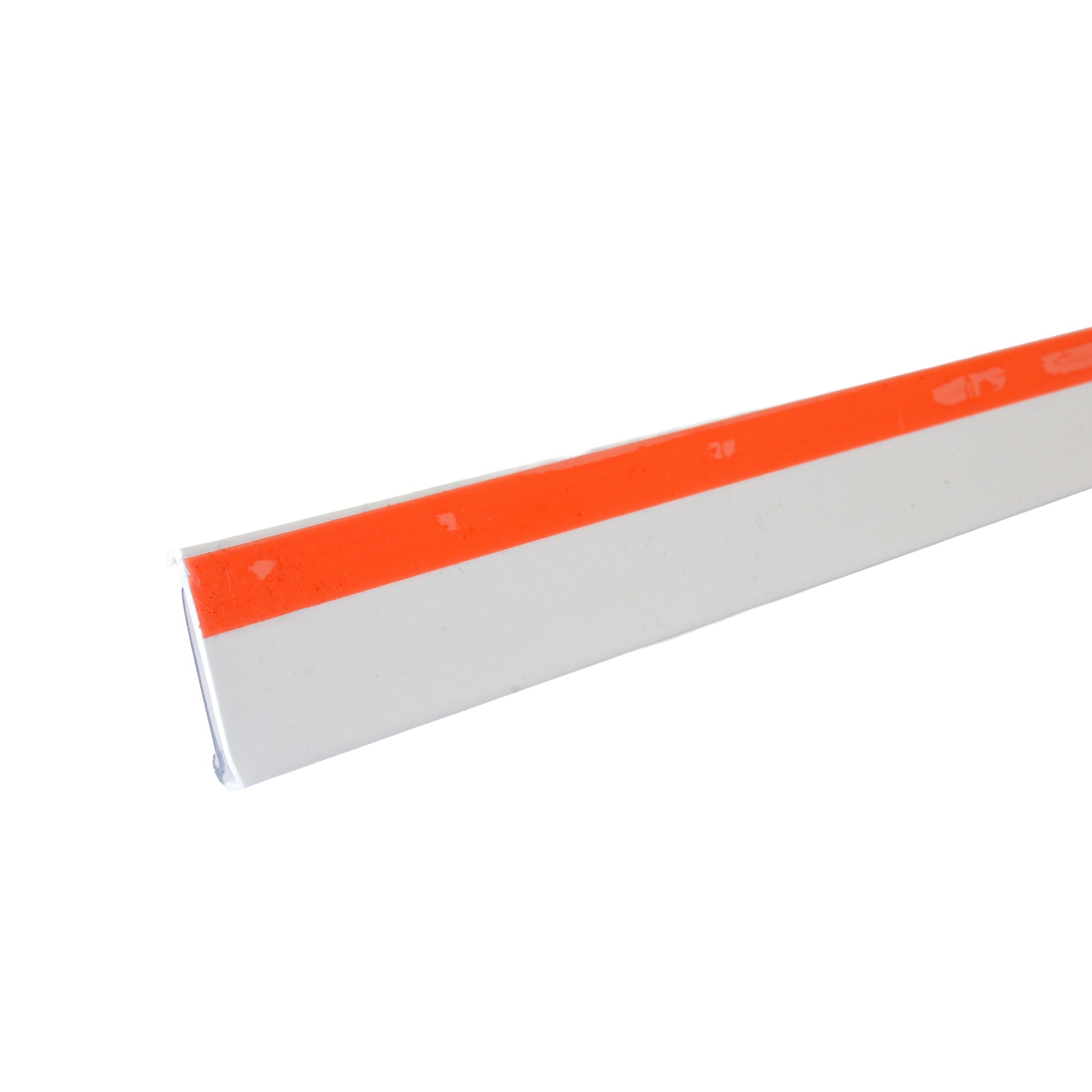 Porte prix autocollant avec moulure 48", dos blanc - Mobico inc.
