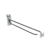 Crochet pour panneaux rainurés avec plaquette pour porte - étiquette - Mobico inc.